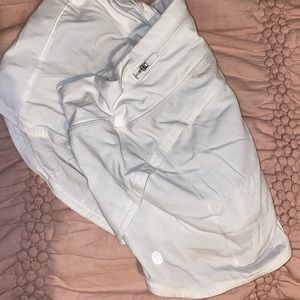 White lululemon shorts